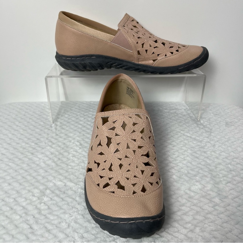 JBU by Jambu | Wildflower Moc  | Pink Loafers Cut-Out Design | 12M